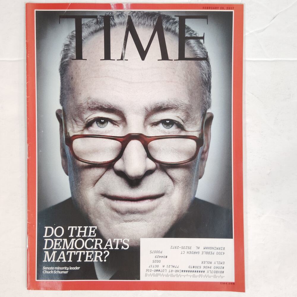 Time Magazine Feb 20 2017 Chuck Schumer Do the Democrats Matter Back Issue